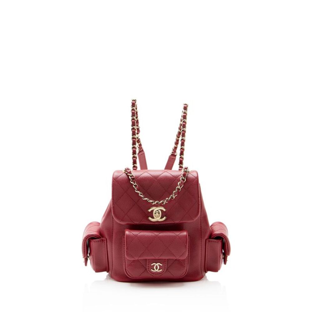 Chanel Caviar Leather Cargo Duma Small Backpack